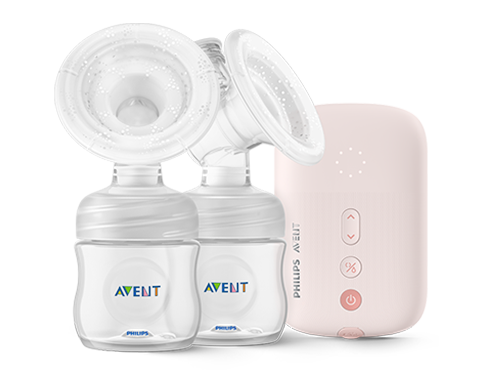 Comfort Double electric breast pump and nipples Philips Avent