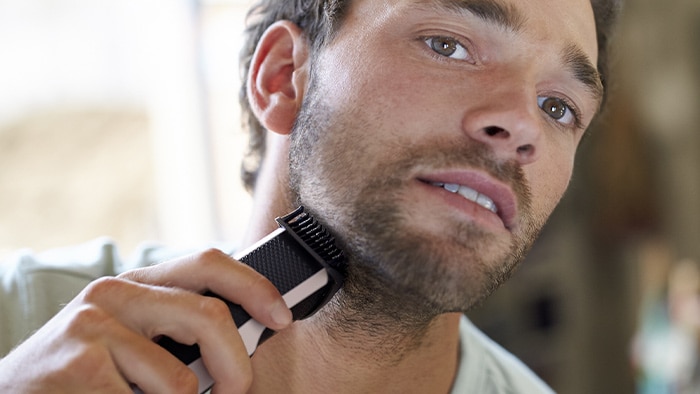 Perfectly trimmed beard