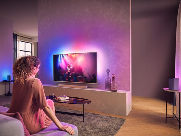 Suara TV ke soundbar, speaker